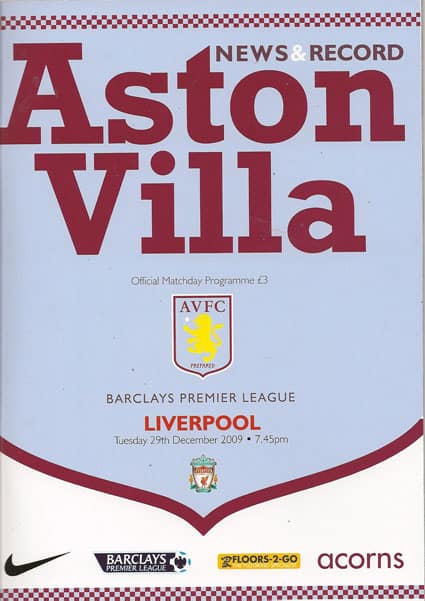 Aston Villa FC v Liverpool FC